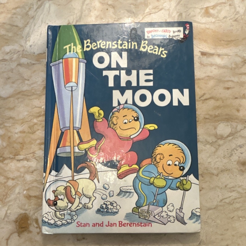 Bright & Early The Berenstain Bears on the Moon HC Book Club Ed Stan & Jan